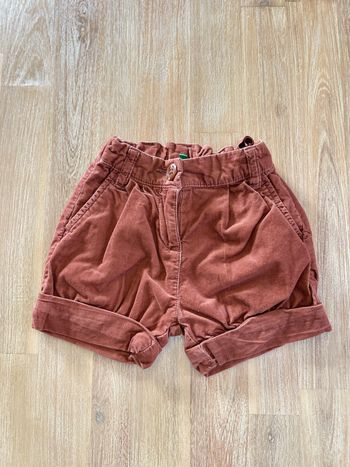 Short velours fille United Colors of Benetton taille 90