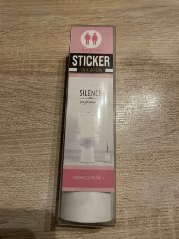 Sticker toilette