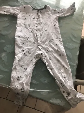 Pyjama Snoopy  12 mois h&m