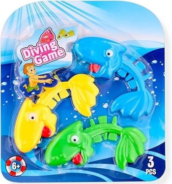 Jeux de plongée piscine enfant – Lot de 3 poissons de plongée neufs dès 6 ans