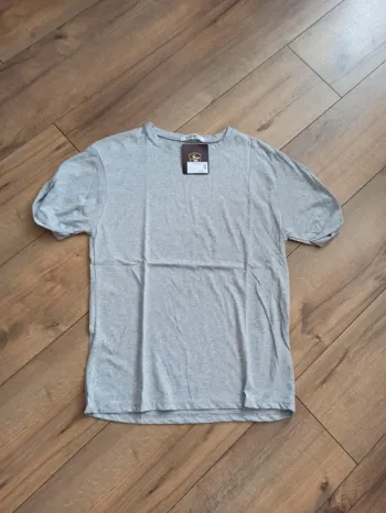 Tee shirt uni gris homme L