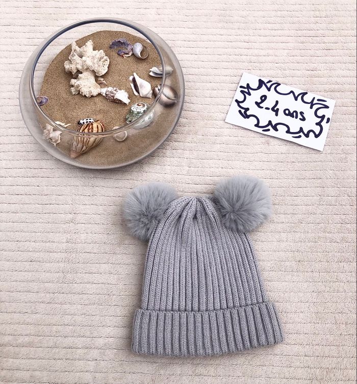 Bonnet avec pompons - 2/4 ans - Primark