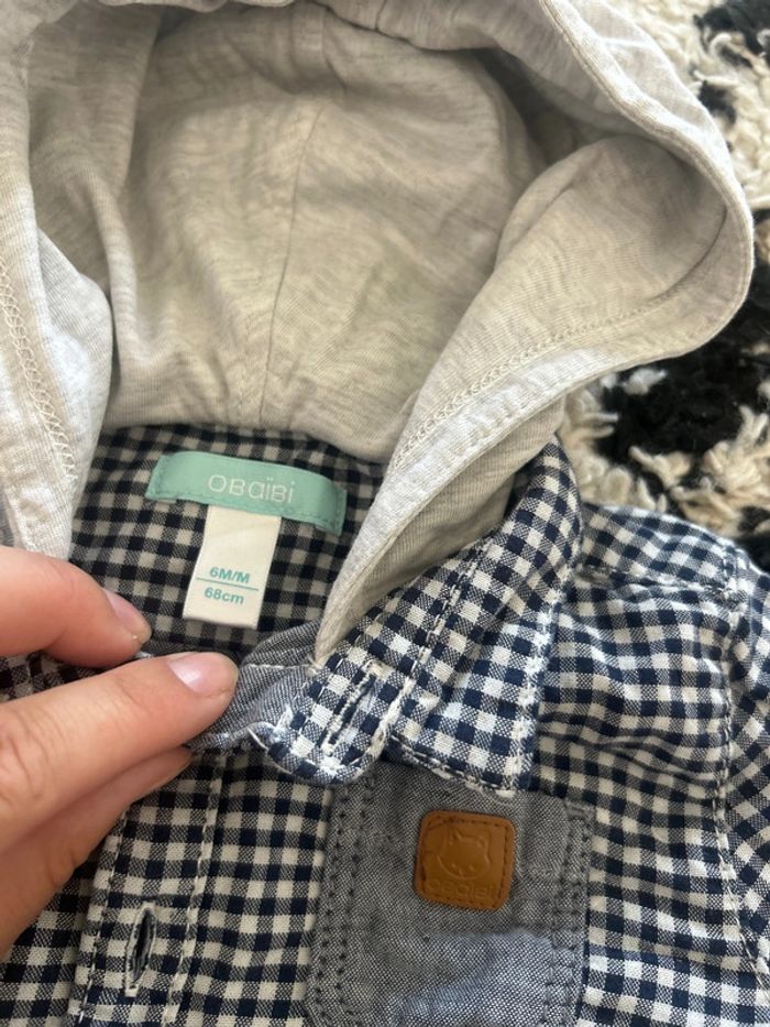 Chemise bébé à carreau - photo numéro 2