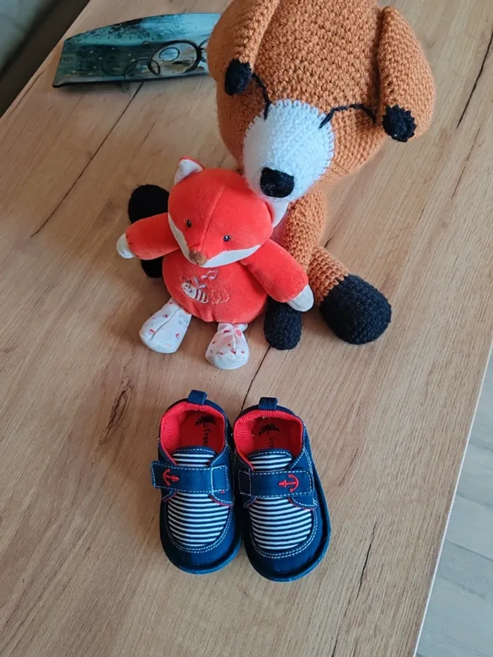 Chaussures garçon neuves freemouss 17 bleu et rouge - photo numéro 3