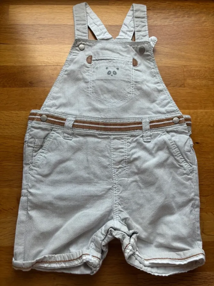 Salopette short Obaibi 12 mois garçon