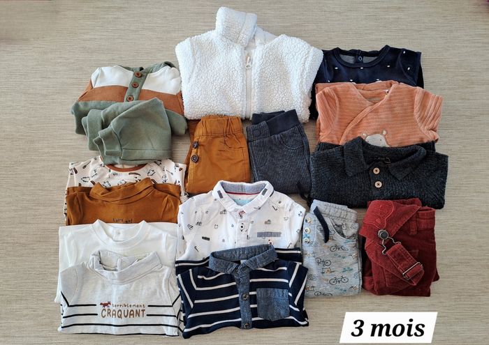 Lot vêtements garçon 3m
