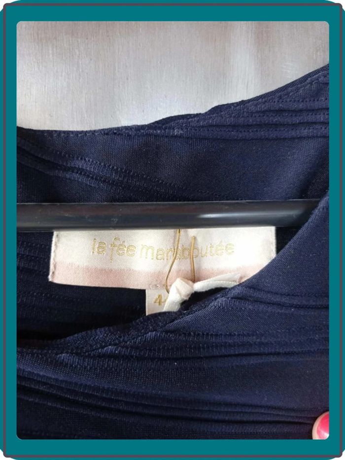 Robe bleue La Fée Maraboutée neuve taille 44 - photo numéro 7