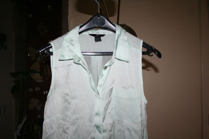 🌸Chemise fluide" H&M "vert eau Taille 36 Neuve 🌸 - photo numéro 2
