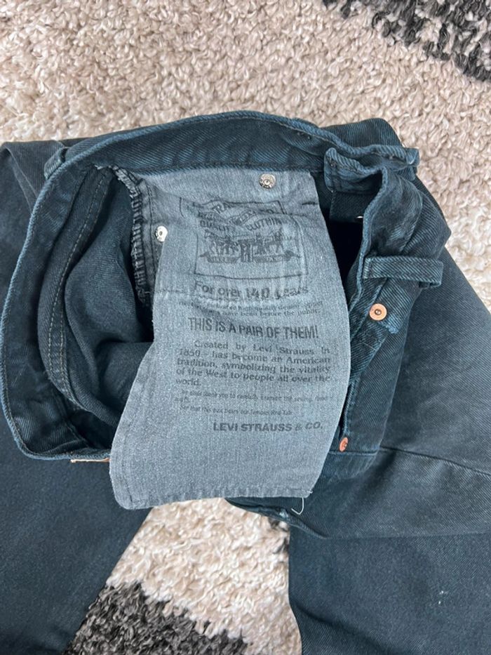 Jean Levis 517 02 noir délavé vintage 28x30 - photo numéro 14