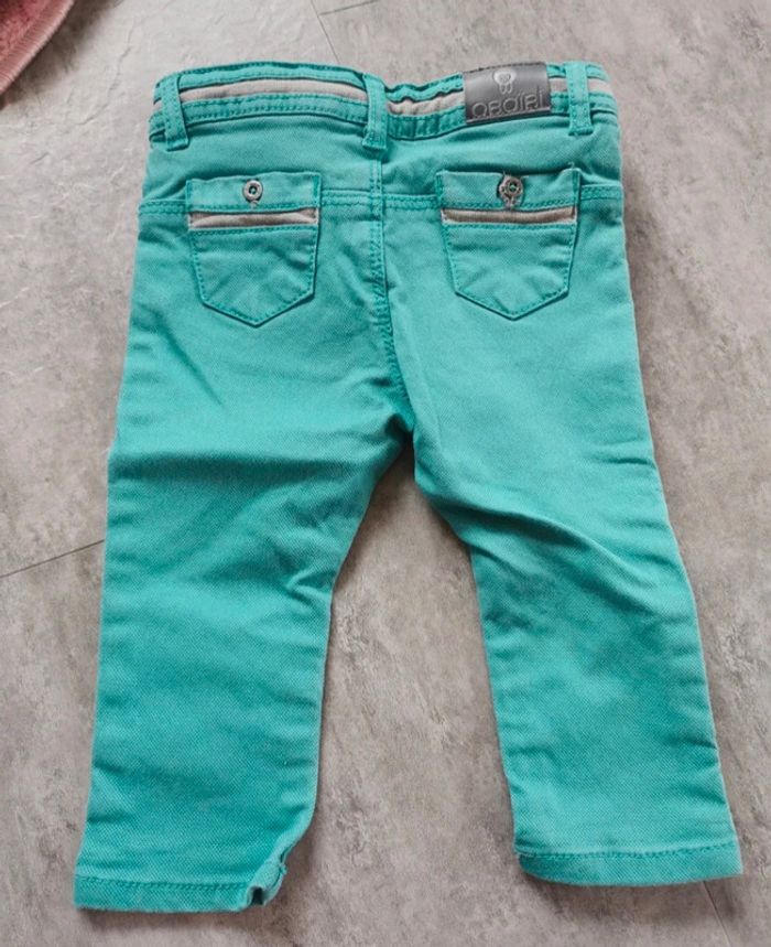 Pantalon vert bébé garçon 12 mois NEUF - photo numéro 2