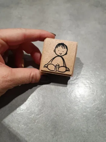 Tampon bois Scrapbooking bébé