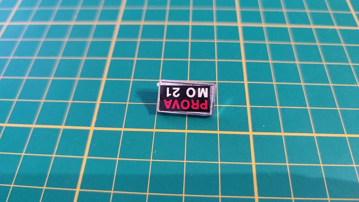 Plaque immatriculation pièce miniature Ferrari 250 testa rossa 1957 Burago Bburago 1/18 #B29