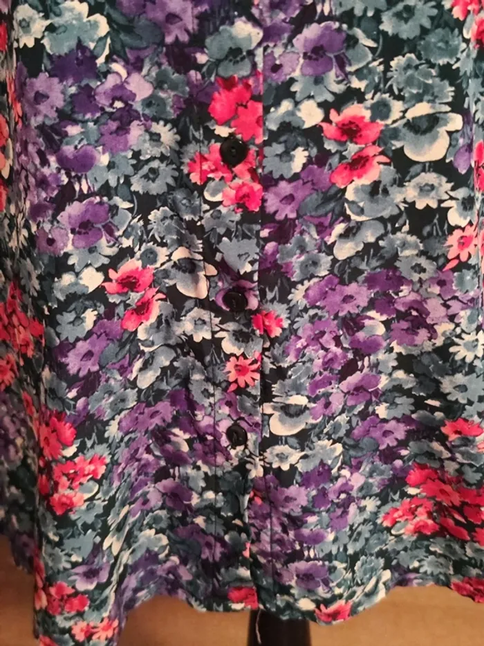 Chemise à fleurs, Cerise Blue - photo numéro 5