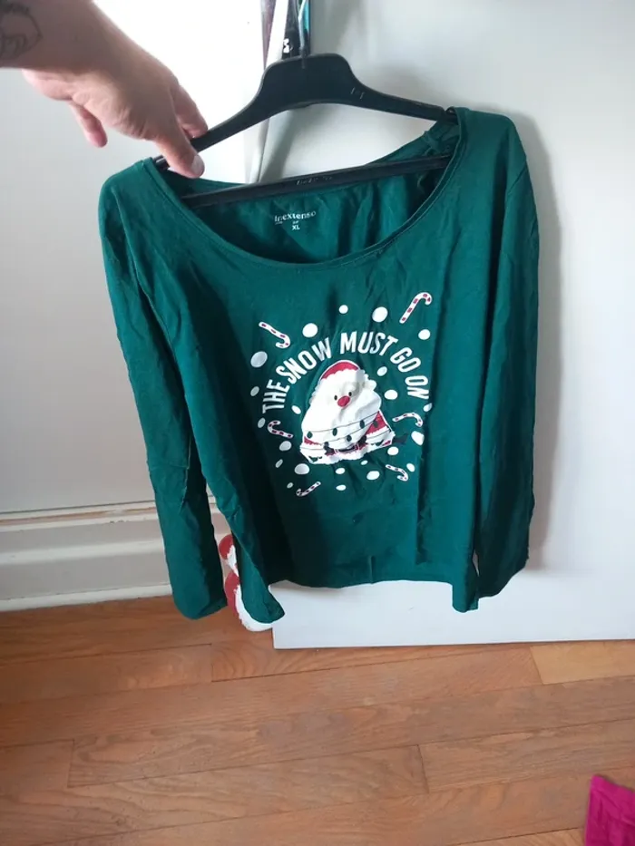 Tee-shirt thème Noël xl femme