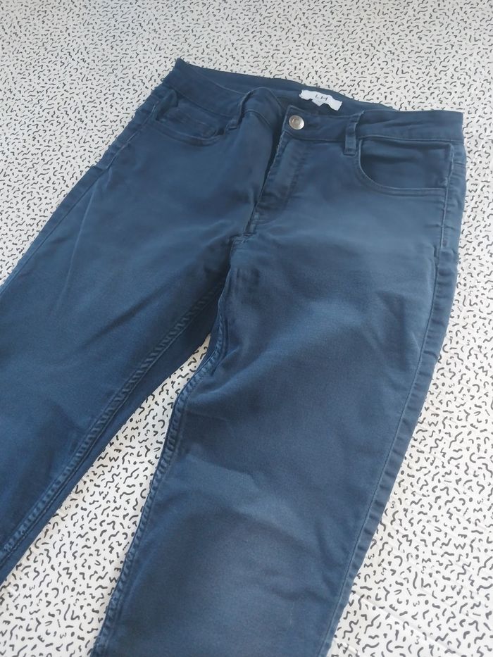 Pantalon slim bleu marine LH – T38 - photo numéro 2