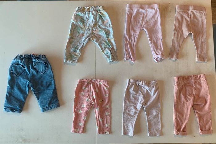 Lot 7 pantalons 6 mois - photo numéro 2