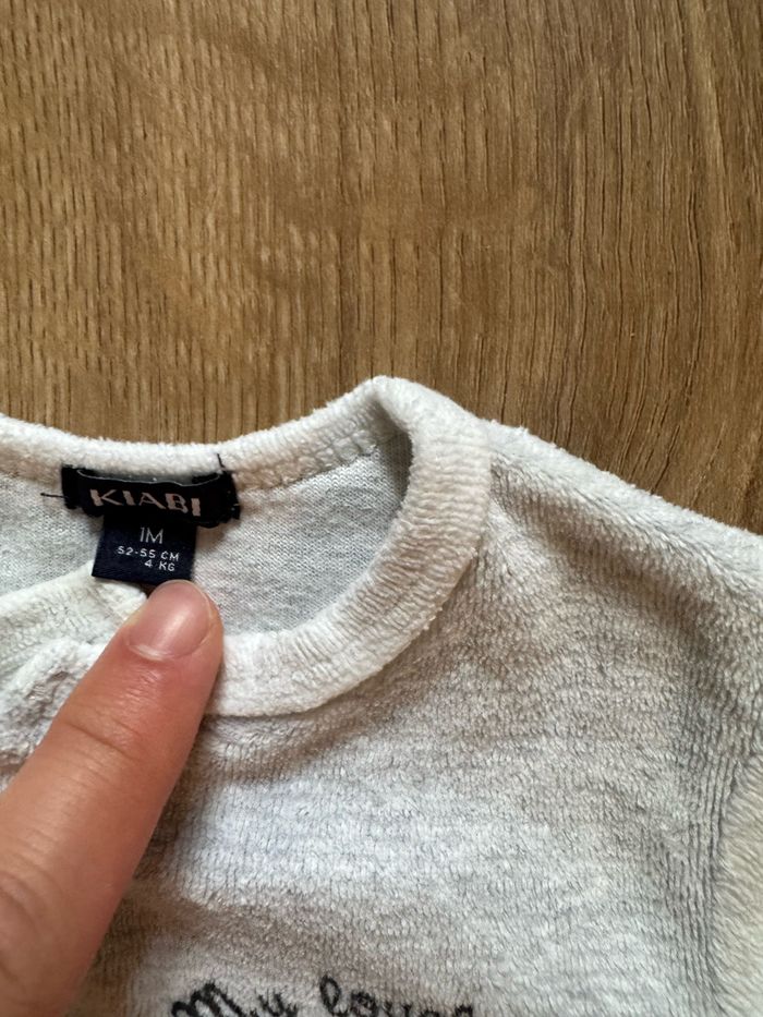 Lot de 4 pyjamas grenouillère bébé 1 mois très bon état Gemo Obaidi Orchestra Kiabi - photo numéro 4