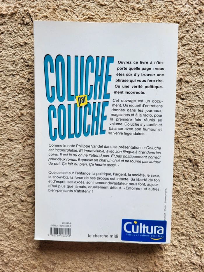 Livre Coluche par Coluche - Les entretiens présenté par Philippe Vandel - photo numéro 2