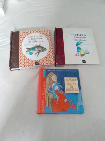3 livres balthazar, apprentissage de l'écriture et des phonèmes