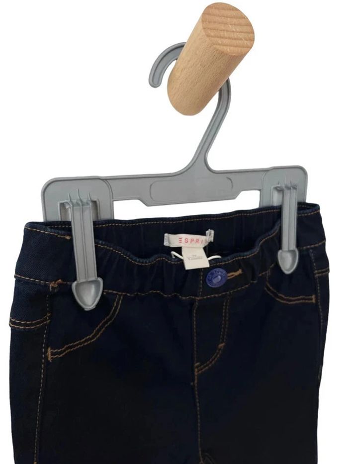 (NEUF) Pantalon jegging / tregging bleu denim - Esprit 9 mois (74cm) - photo numéro 2