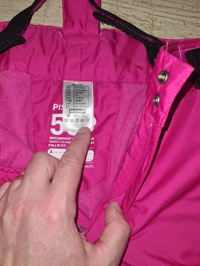 Pantalon salopette de ski adaptable de 10 à 12 ans - photo numéro 8