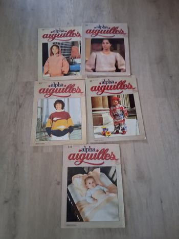 Lot de 5 livres " alpha aiguilles "