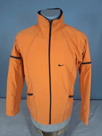 Veste Nike zippée orange vintage – Taille M - brodé (591)