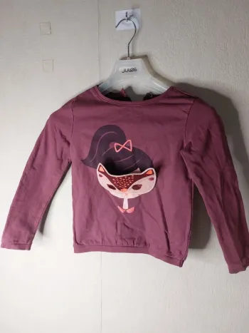 Sweat-shirt bordeau "Du pareil au même"
