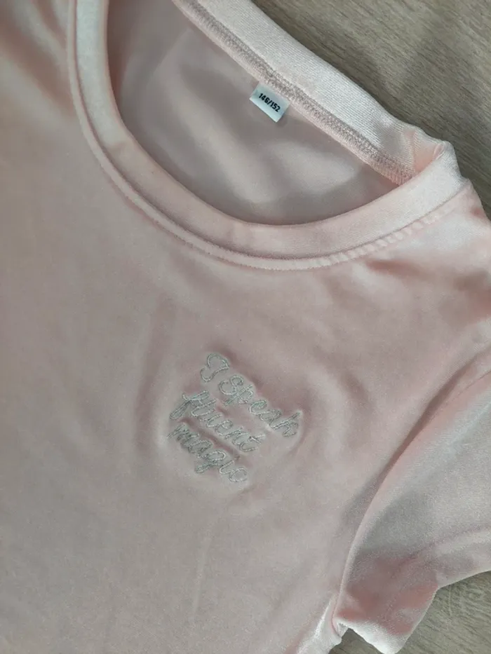 Tee-shirt velours 12 ans - photo numéro 5