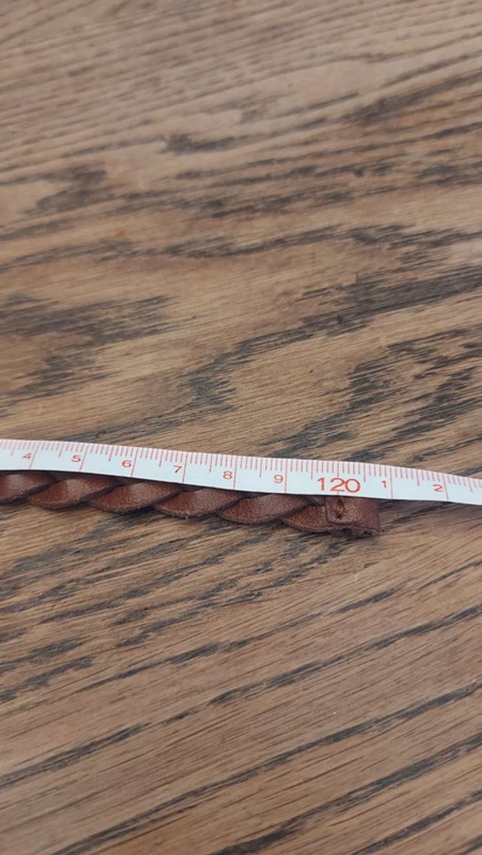 Ceinture tressée en cuir Marron H&M de - photo numéro 18