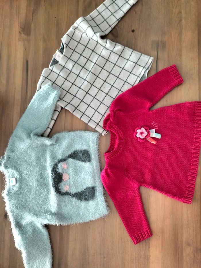 Lot de 3 pulls 6 mois