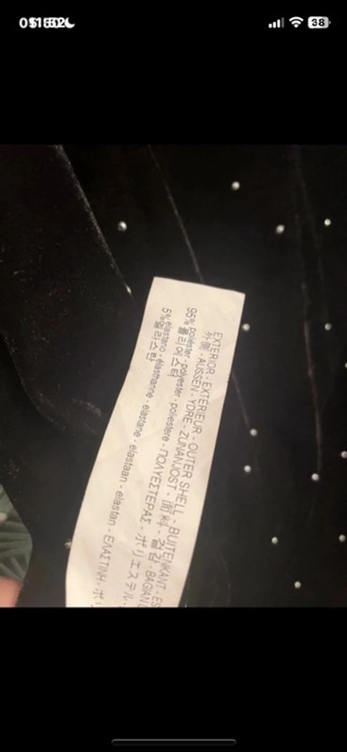 Robe crayon en velours de tailleur, Zara, taille L - photo numéro 7