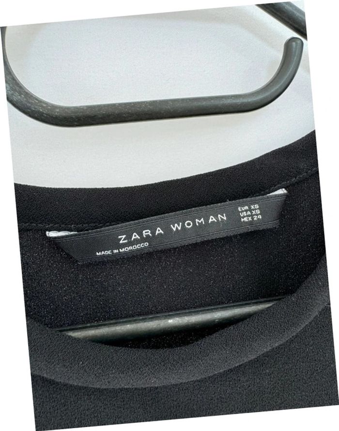 Robe noire et bleue Zara taille XS - photo numéro 3