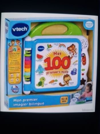 VTech mon  imagier  bilingue mes 100 premier mots neuf