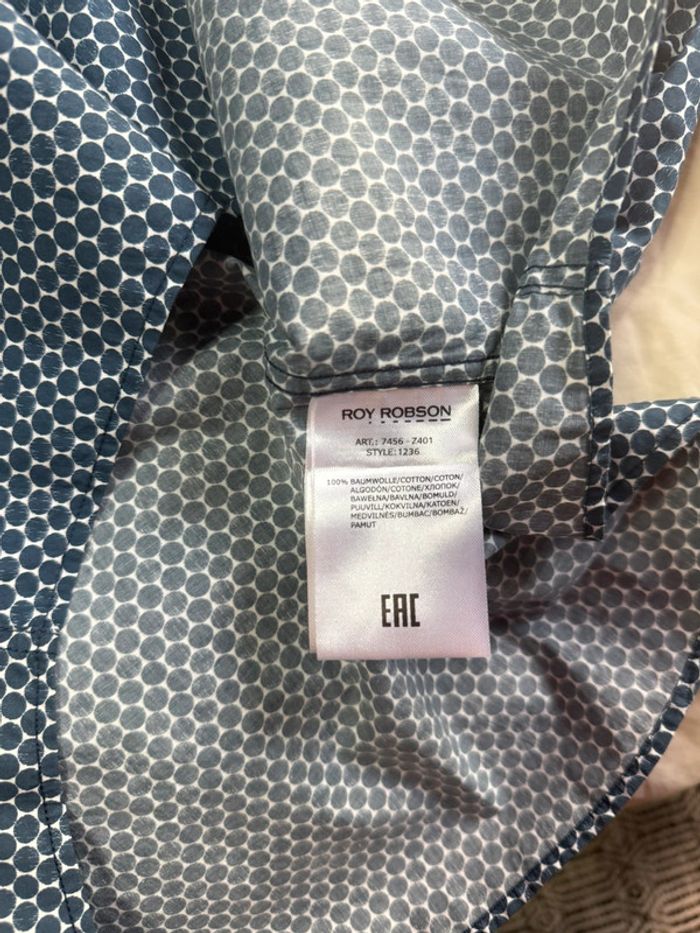 Roy Robson - Chemise à motifs, Bleu, taille L - photo numéro 5