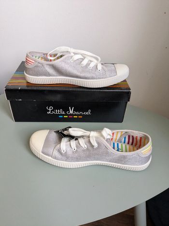 Baskets argentées 37 little marcel