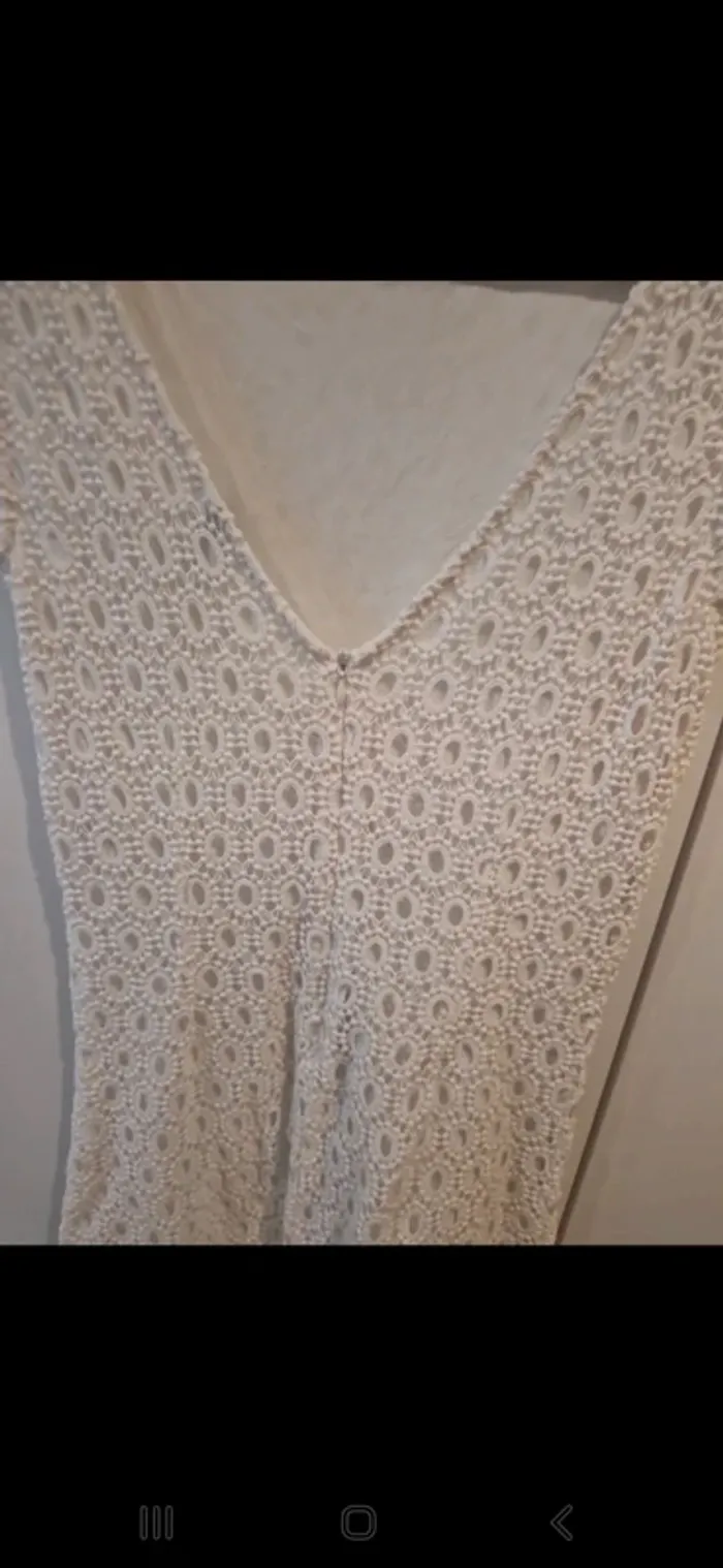 Robe dentelle blanche naf naf taille s Très bon état - photo numéro 6