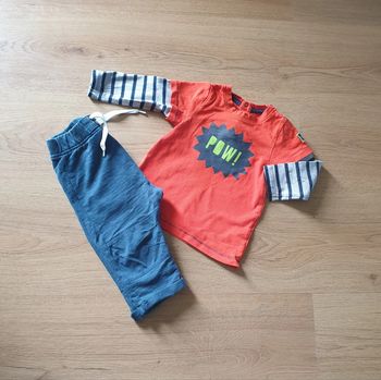 💚 Ensemble tee-shirt pantalon 12 mois #emyfleury_12moisgarçon