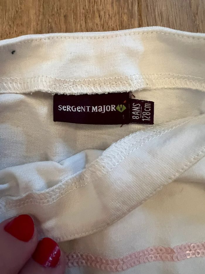 Vend ensemble sergent major fille 8/9 ans tee shirt et jupe très bon état - photo numéro 3