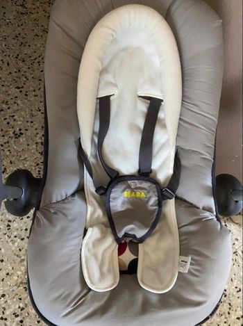 Transat bébé BEABA réglable (3 positions / 3 hauteurs) avec réducteur – Très bon état