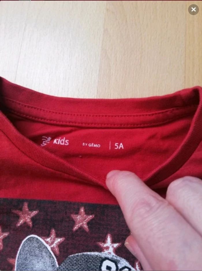 T-shirt manches courtes Gemo T5ans - photo numéro 3