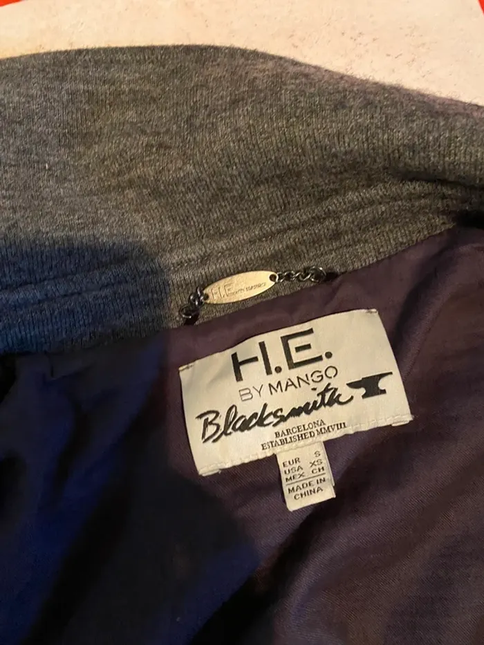 Manteau Caban mango gris Small - photo numéro 6