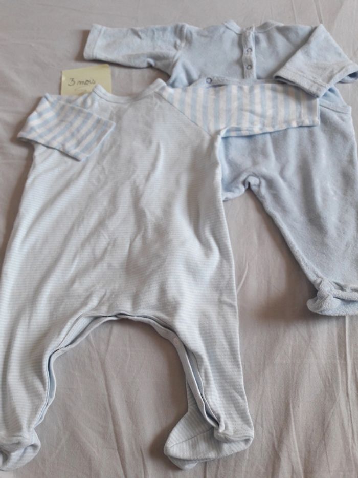 Pyjama bleu Petit Bateau 3m - photo numéro 8