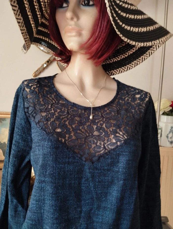 🌿Robe à Pans & Dentelle Le Temps des Cerises T38/40🌿 - photo numéro 3