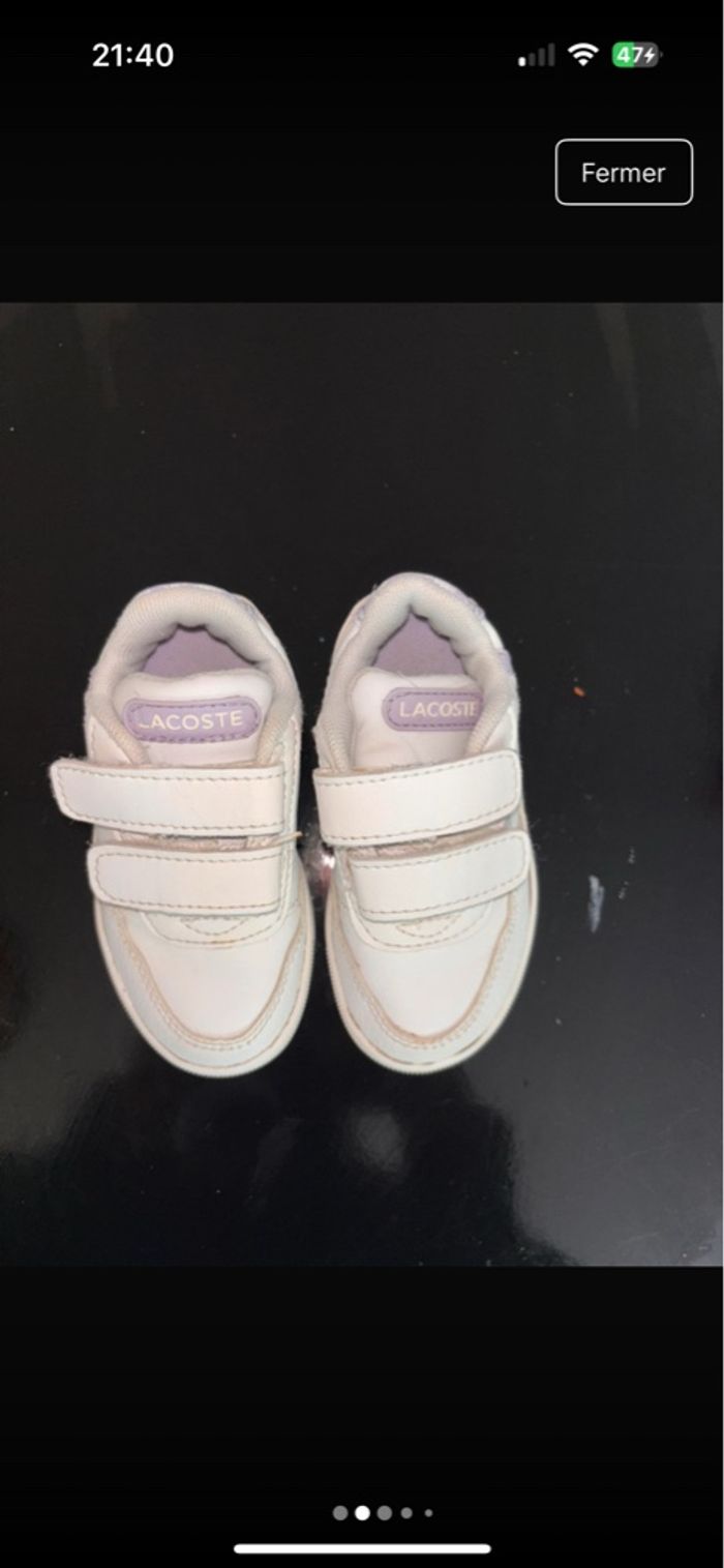 Basket Lacoste fille 🌸 - photo numéro 3