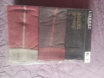 Lot de 3 boxers, marque Livergy, taille XL