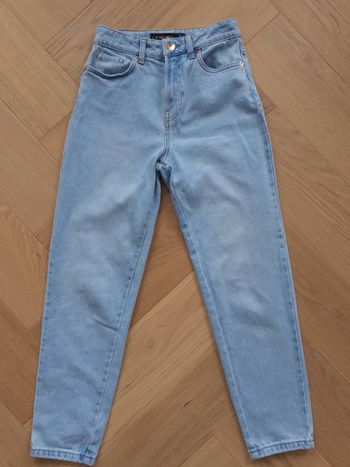 Jean fille mom bleu clair Taille 32 Amisu