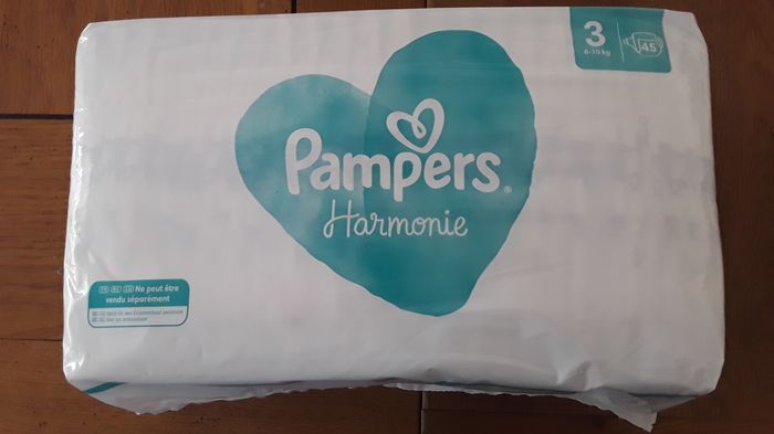 1 paquet de 45 couches  Pampers  Harmonie  Taille 3 - photo numéro 2