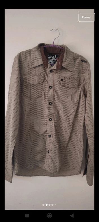 Chemise Quicksilver original tête de mort vintage