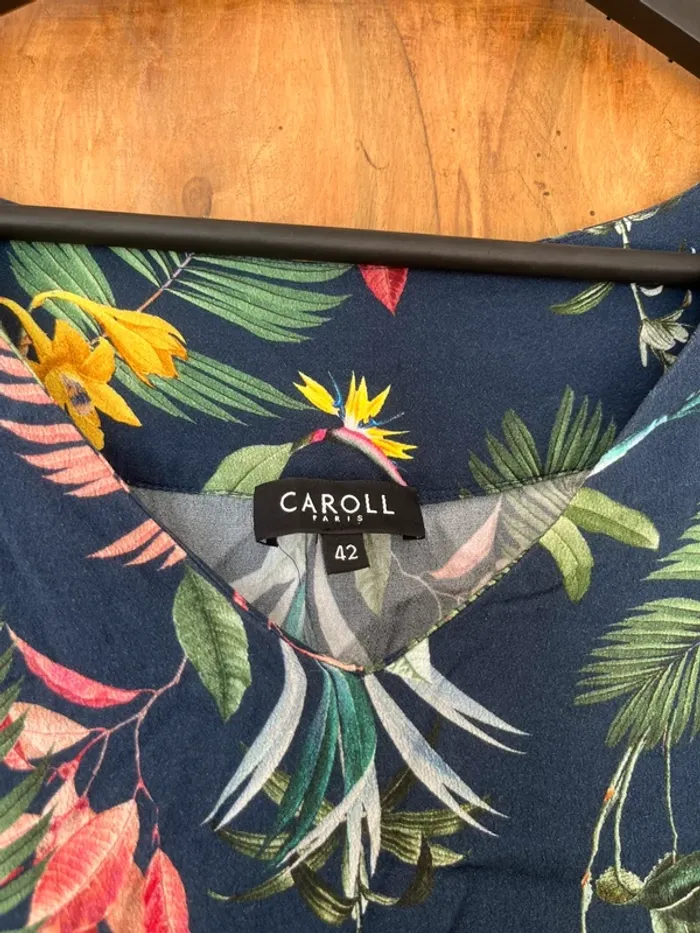 🌺 Robe imprimée tropicale Caroll – Taille 42 - photo numéro 4